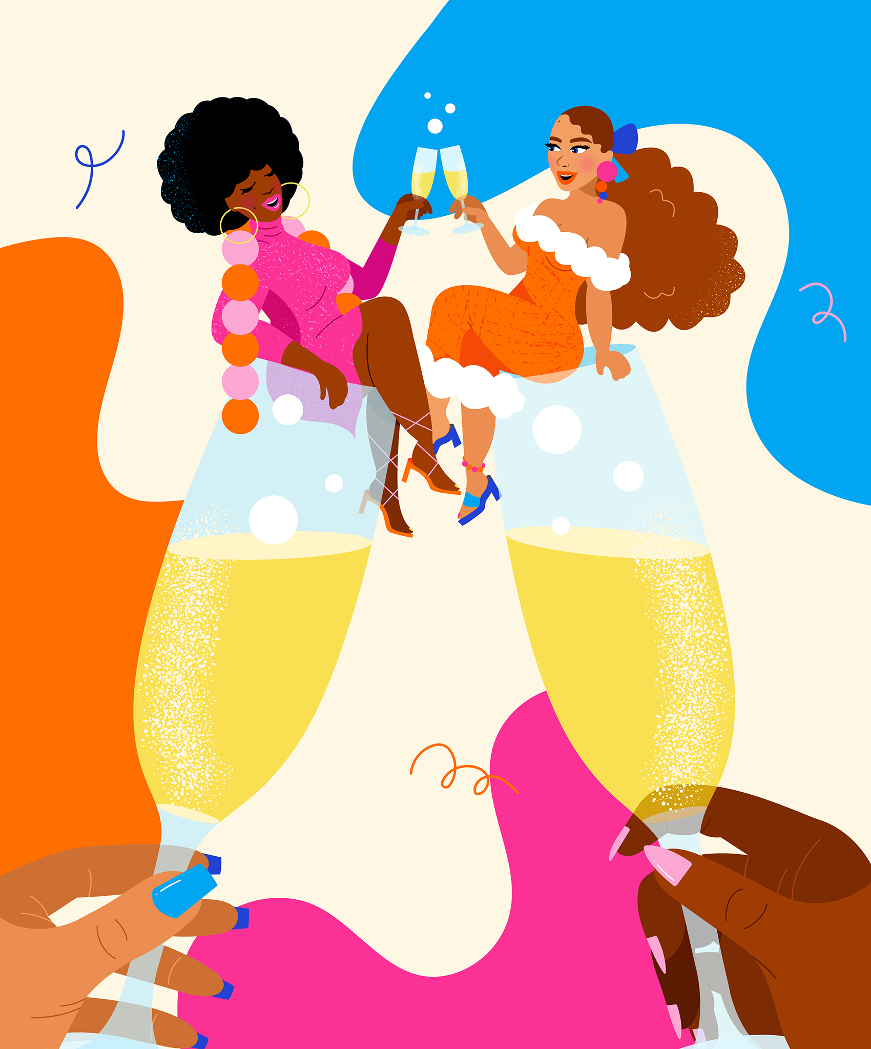 Personal illustration celebrating New Years 2022