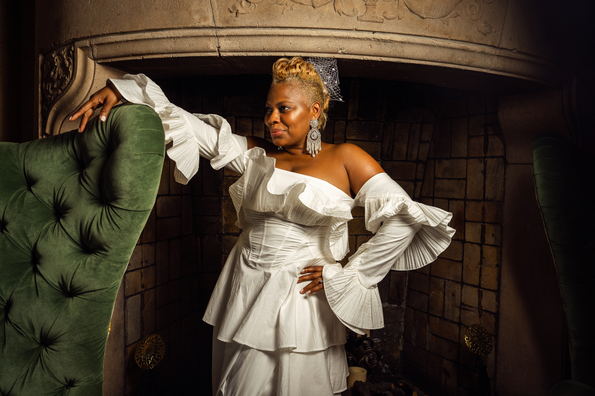 Black female model