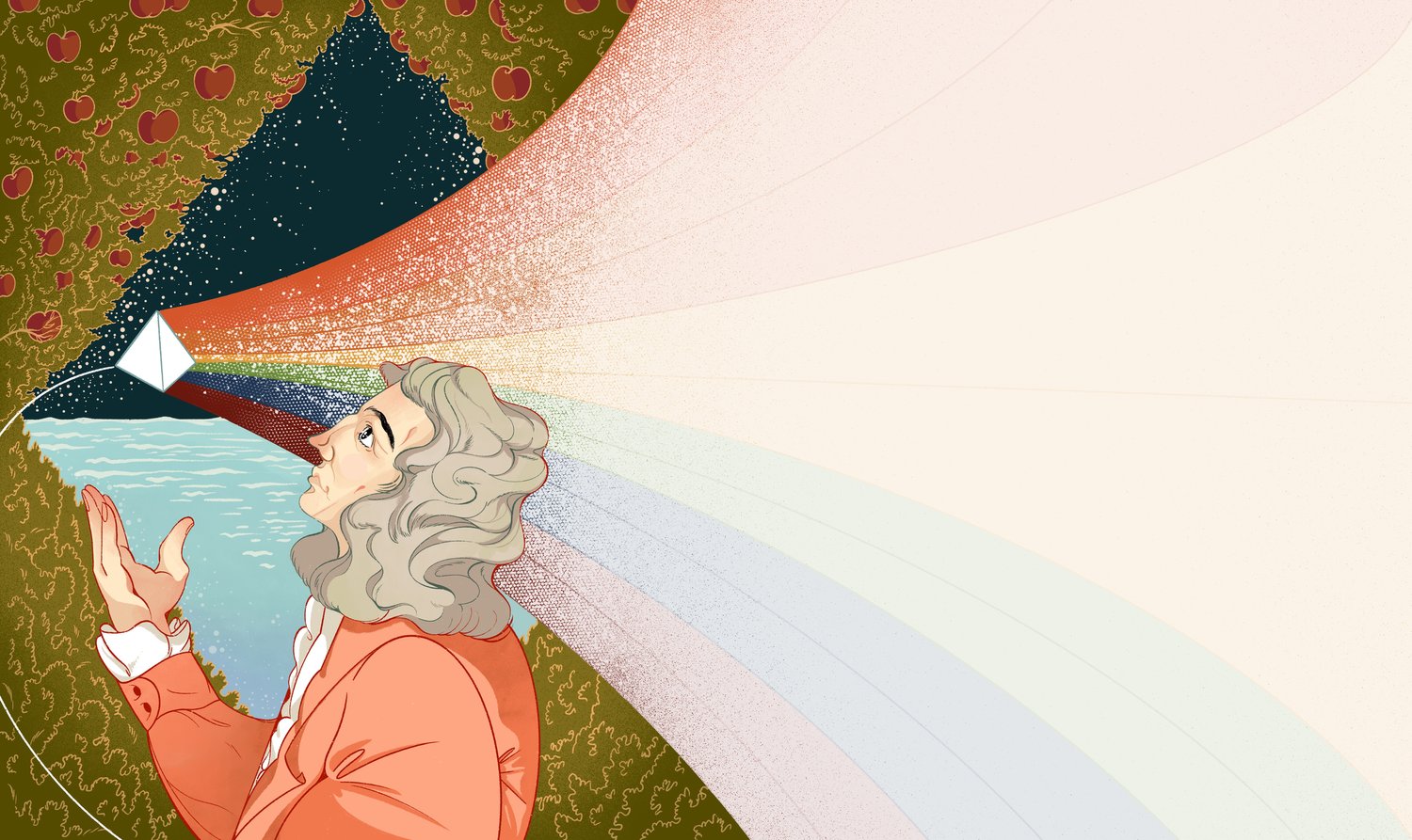 Issac Newton Portrait by Islenia Mil