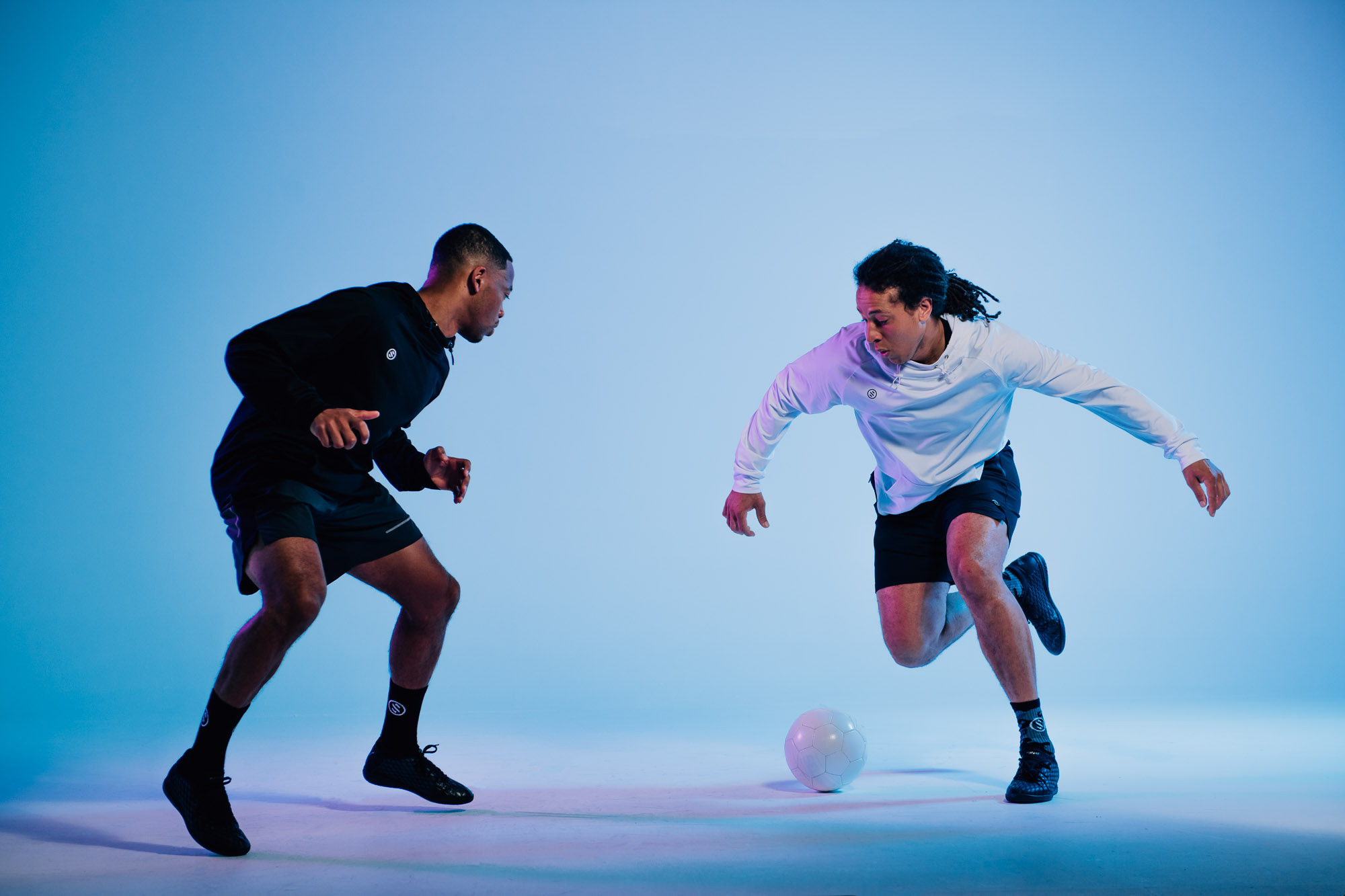 Soccer inspired athletic wear.