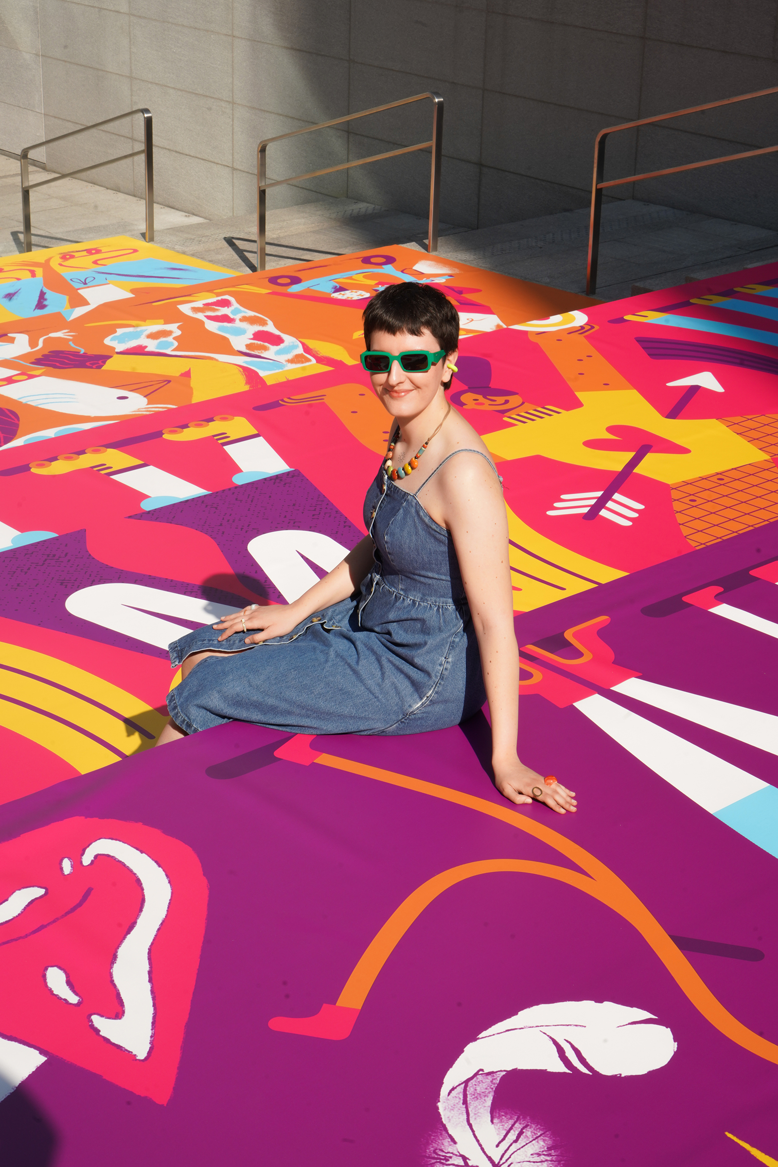 Mural installation at Apple Store Piazza Liberty in Milan: a colorful site-specific artwork celebrating diversity, pride, and contemporary illustration.

Curated by Illustri
Art Direction: Francesco Poroli