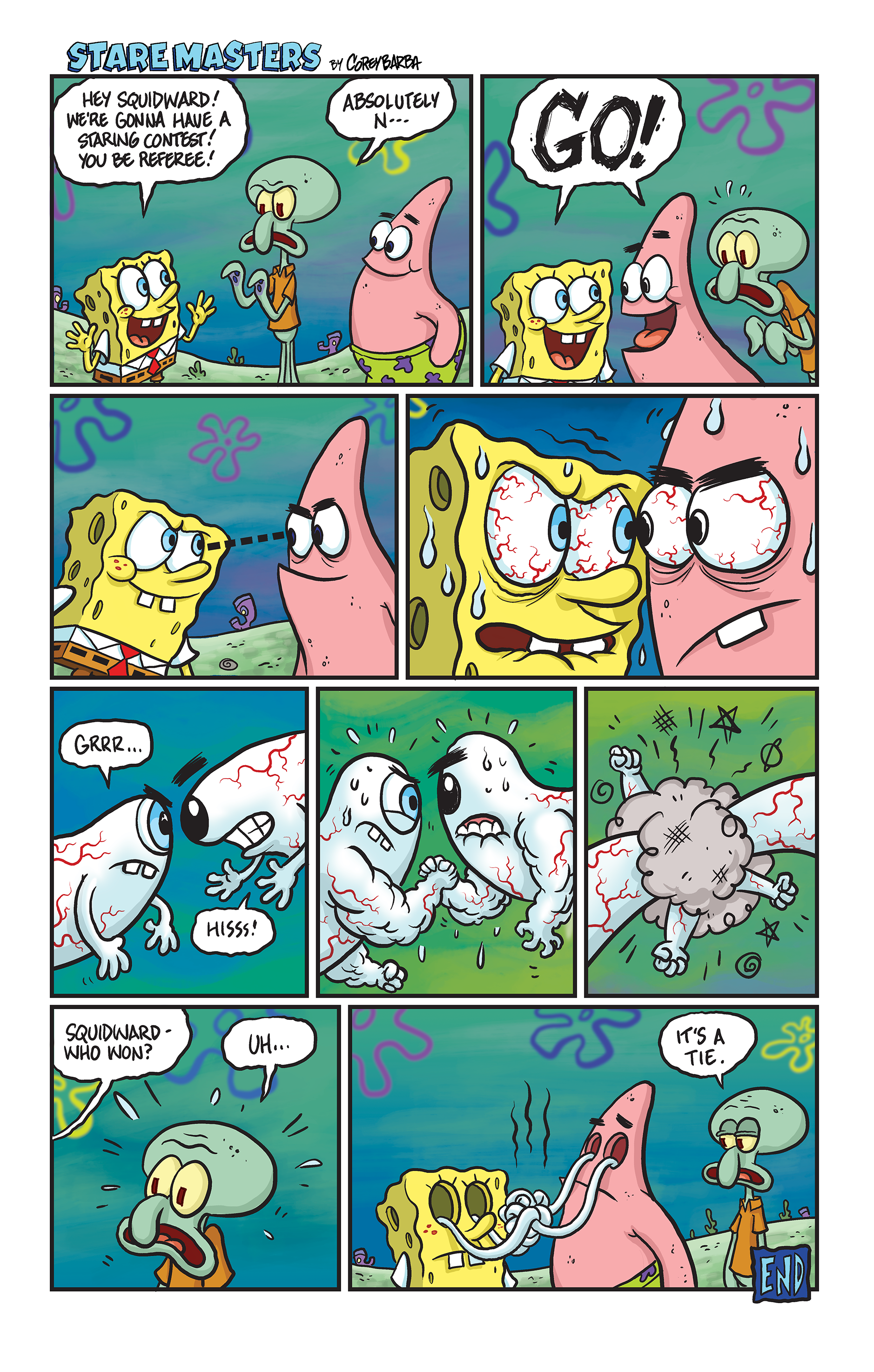 Single-page comic for SpongeBob SquarePants Comics.