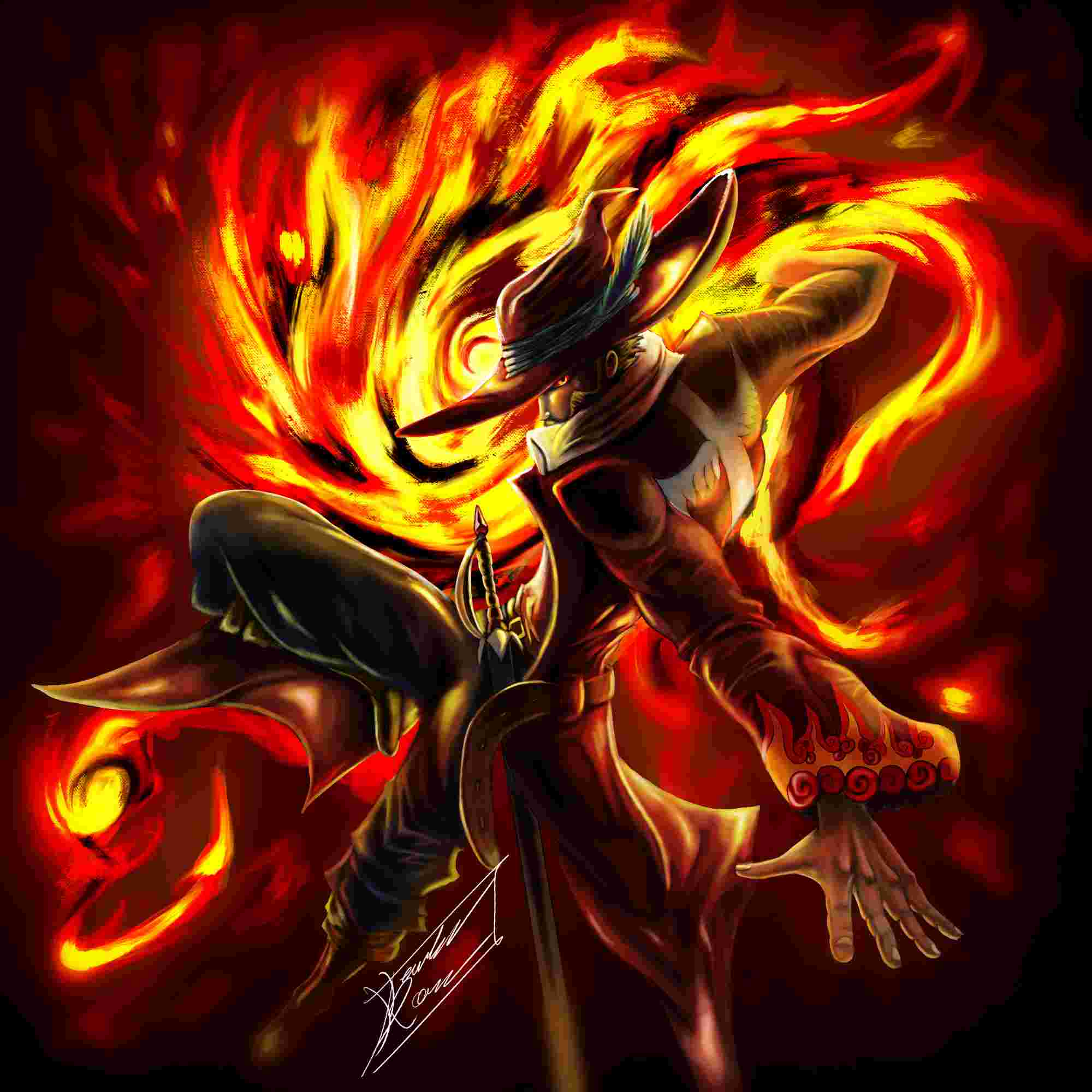 Flame mage for a series I am developing